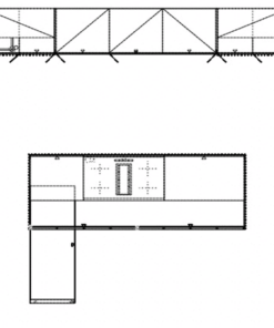 Häcker Inselküche mit Küchentheke Grundriss