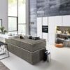 Nolte Design Inselküche soft Lack beton grifflos